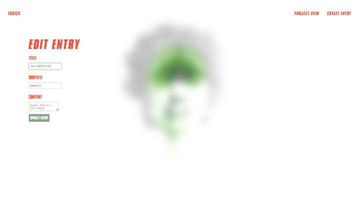 Entry Edit Page