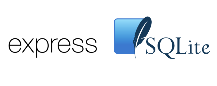 Express and SQLite3 logos